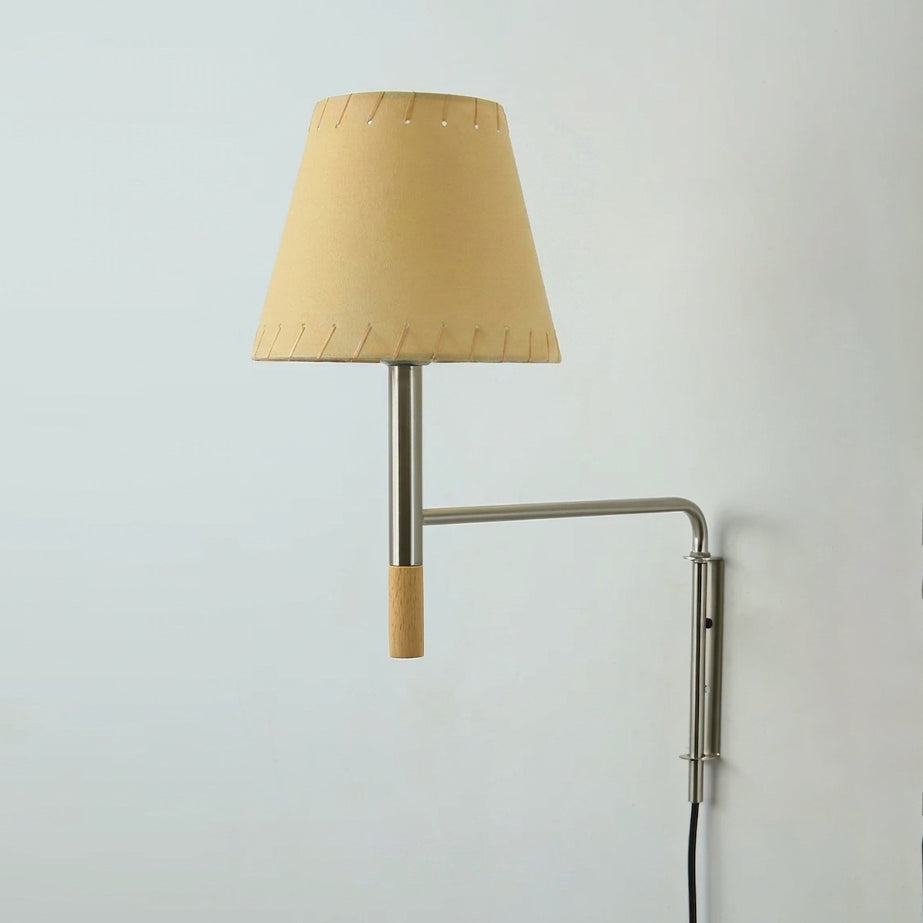 Pleated Shade Swing-Arm Plug-In Wall Sconce - product view 18