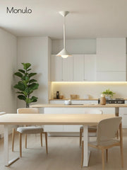 Brivana Metal Cone Pendant Light – Modern Minimalist Design For Dining