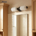 Cargar imagen en el visor de la Galería, Aplique de pared Eloise vintage de vidrio lechoso festoneado: iluminación de acento moderna para baño y dormitorio