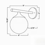 Load image into Gallery viewer, Glorica Glass Minimalist Metal and Glass Wall Sconce – Elegant Decorative Light Fixture for Living Rooms and Hallways
