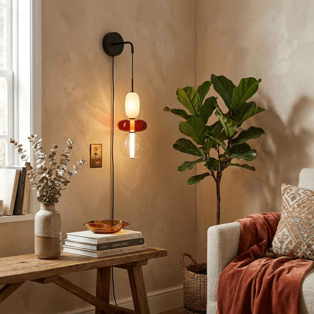 Candied Glass Plug-In Wall Light - product image 4