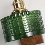 Bild in Gallery-Viewer laden, Fish-Scale Glass and Brass Plug-In Wall Lamp product view