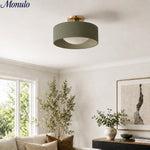 Load image into Gallery viewer, Cerova Porcelain Flush Mount Ceiling Light – Modern Low-Profile Fixture