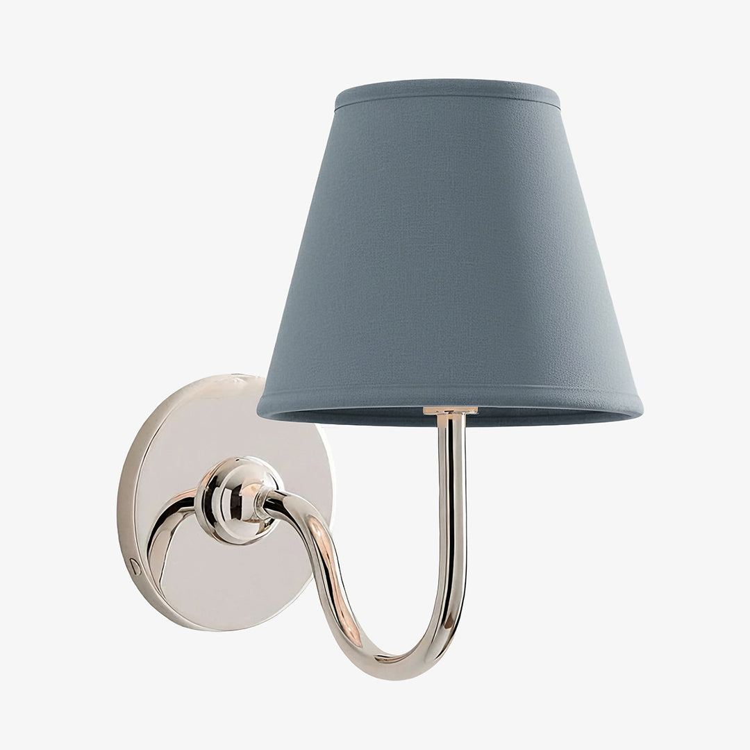 Luvora Fabric Shade Wall Sconce with Drum Shade - Classic Pleated Sconce Light