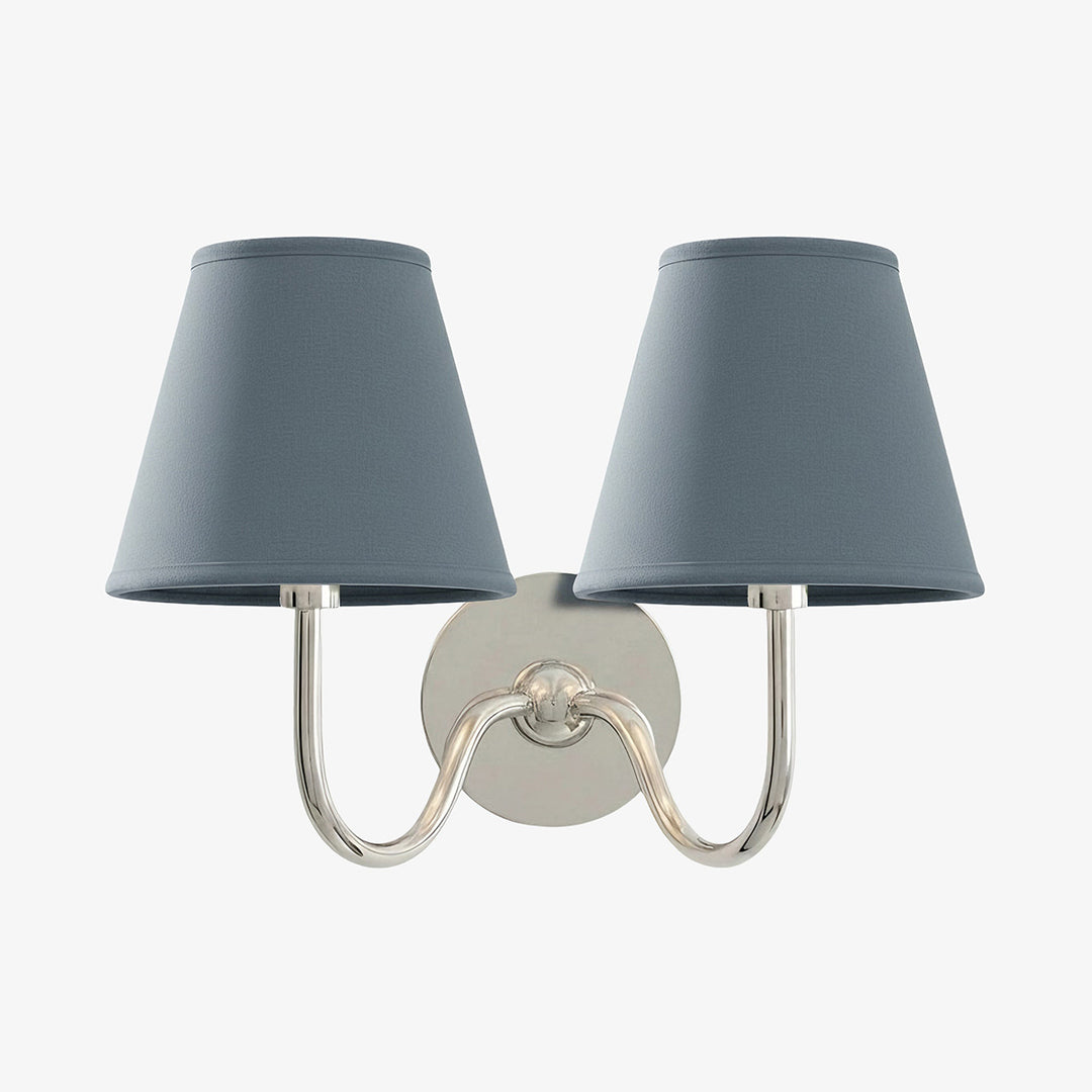 Luvora Fabric Shade Wall Sconce with Drum Shade - Classic Pleated Sconce Light
