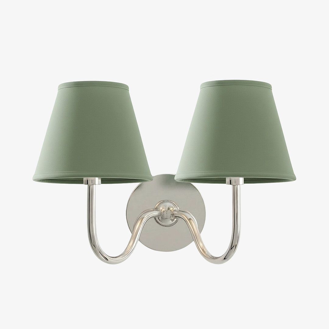 Luvora Fabric Shade Wall Sconce with Drum Shade - Classic Pleated Sconce Light