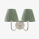 Load image into Gallery viewer, Luvora Fabric Shade Wall Sconce with Drum Shade - Classic Pleated Sconce Light
