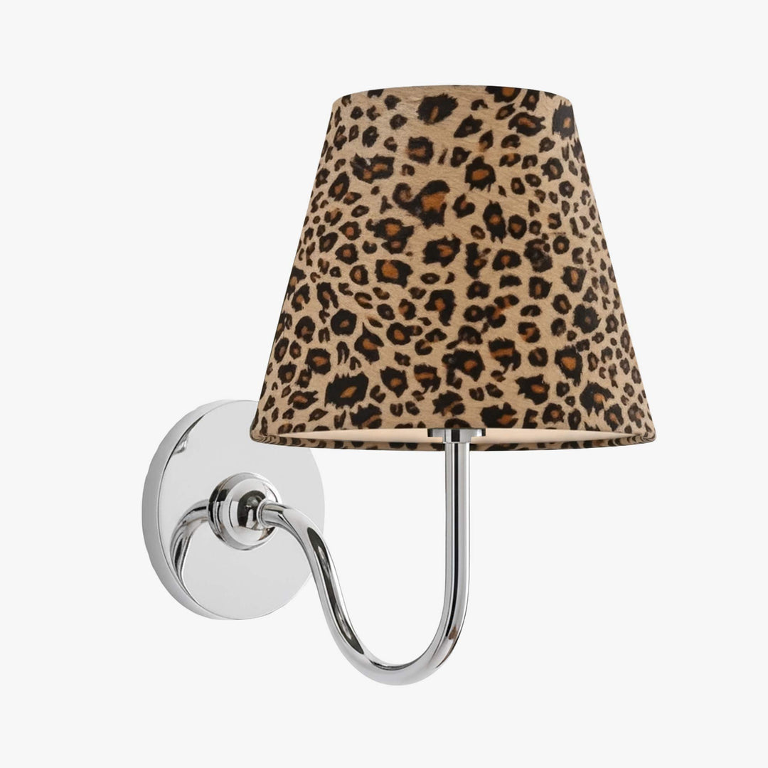 Lámpara de Pared con Pantalla Clásica Leopardo Luvora - Estilo Vintage para Iluminación de Dormitorio