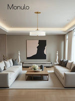 Load image into Gallery viewer, Fabric Shade Pendant Light – Textile Drum Pendant with Modern Design
