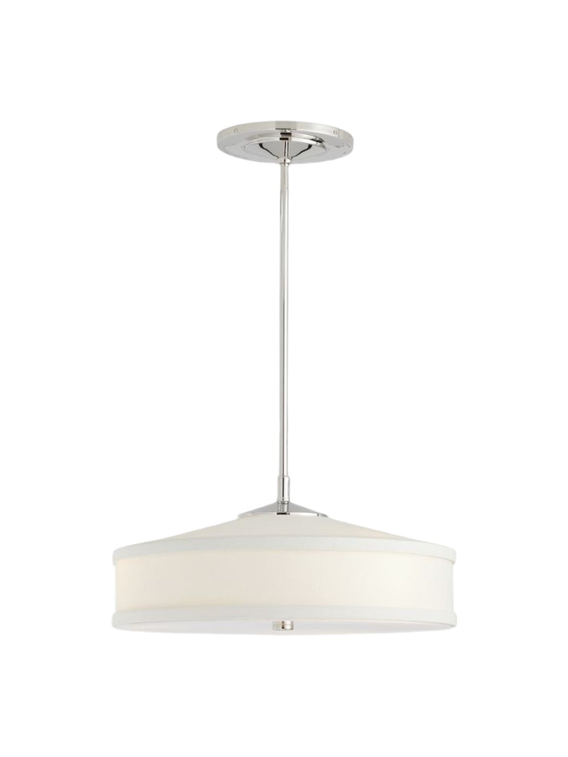 Fabric Shade Pendant Light – Textile Drum Pendant with Modern Design