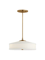 Load image into Gallery viewer, Fabric Shade Pendant Light – Textile Drum Pendant with Modern Design
