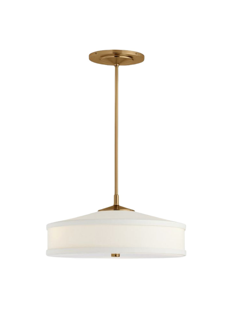 Fabric Shade Pendant Light – Textile Drum Pendant with Modern Design