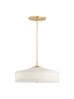 Load image into Gallery viewer, Fabric Shade Pendant Light – Textile Drum Pendant with Modern Design
