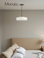 Load image into Gallery viewer, Fabric Shade Pendant Light – Textile Drum Pendant with Modern Design
