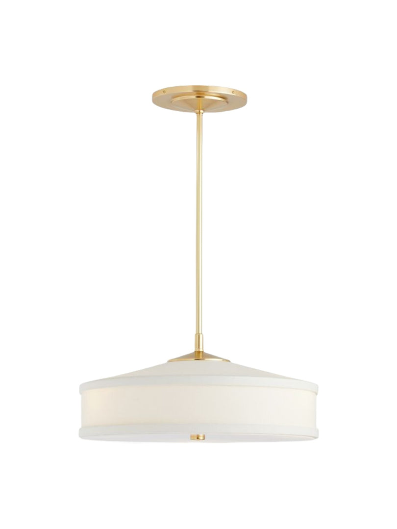 Fabric Shade Pendant Light – Textile Drum Pendant with Modern Design