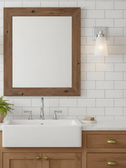 Derlina Glass Cone Wall Sconce - Modern Frosted Glass Shade Lighting