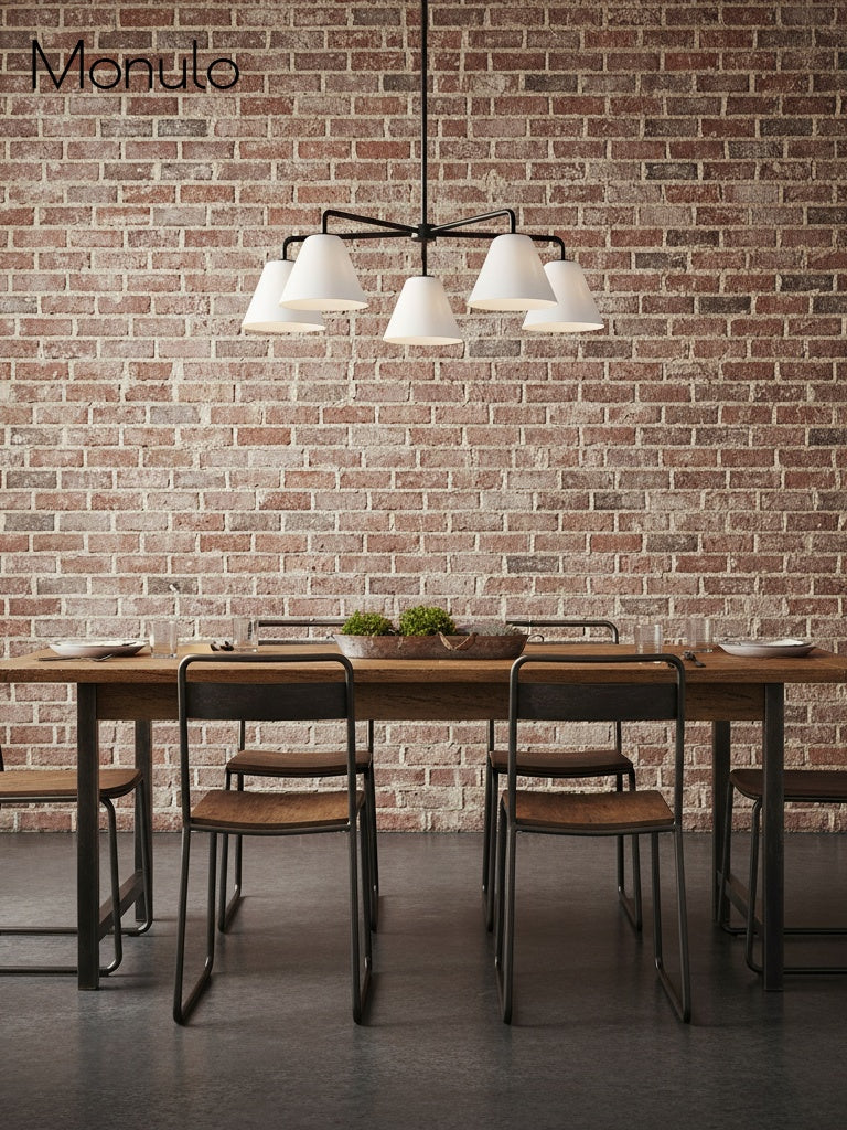 Conica Modern Glass Cone Chandelier – Sculptural 5 Light Brass Design