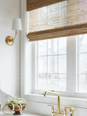 Drum Shade Wall Sconce - Modern Fabric Sconce for Bedroom or Hallway