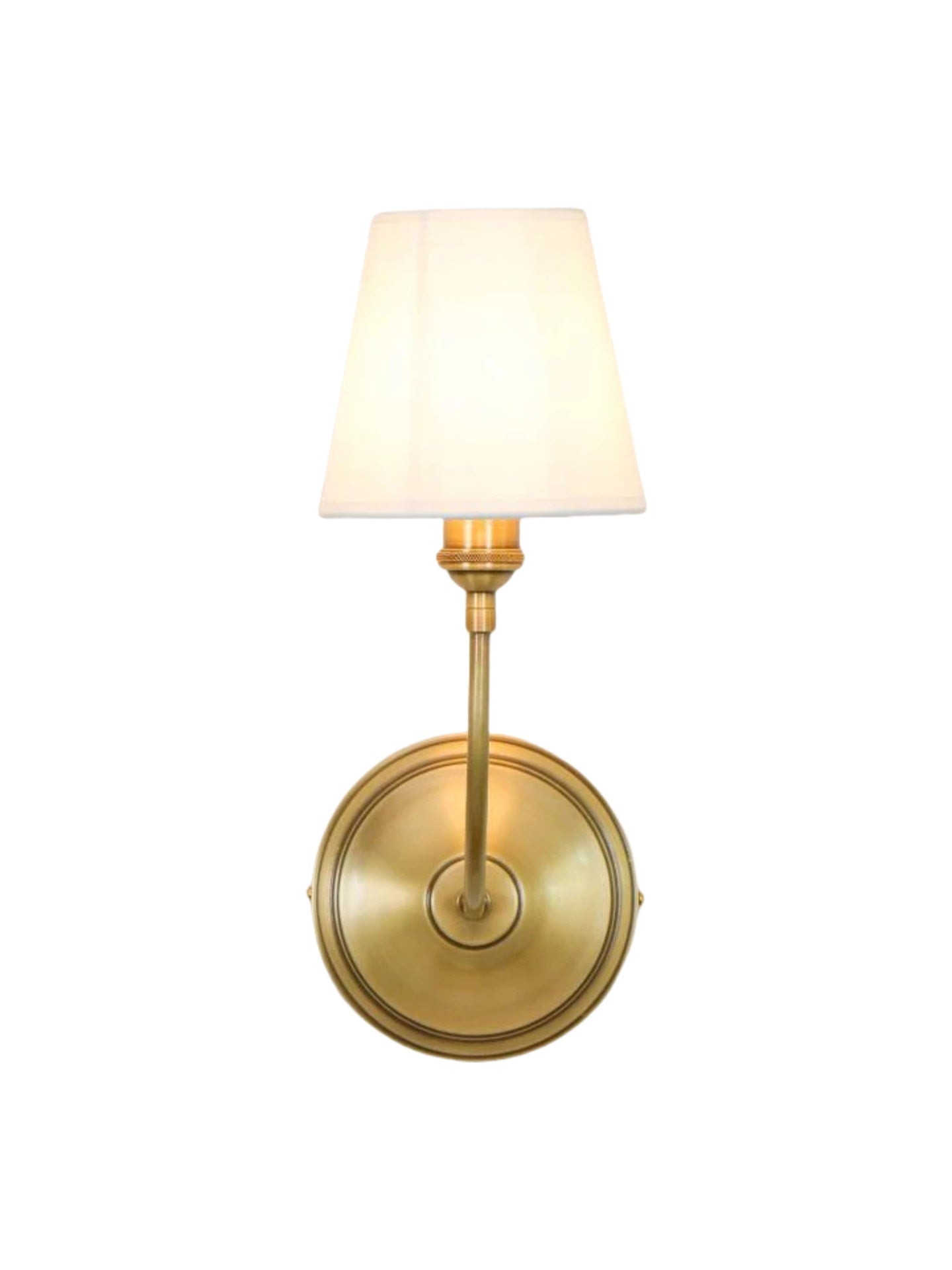 Aplique de pared con pantalla de tambor: aplique de tela moderno para dormitorio o pasillo 