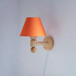 Charger l'image dans la visionneuse de galerie, Wood-Arm Contrast Fabric Wall Sconce product view 14