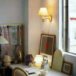 Charger l'image dans la visionneuse de galerie, Wood-Arm Contrast Fabric Wall Sconce product view 7