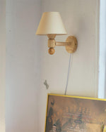 Charger l'image dans la visionneuse de galerie, Wood-Arm Contrast Fabric Wall Sconce product view 11