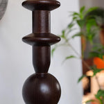 Load image into Gallery viewer, Walnut Stem and Glass Globe Plug-In Wall Lamp product view 20
