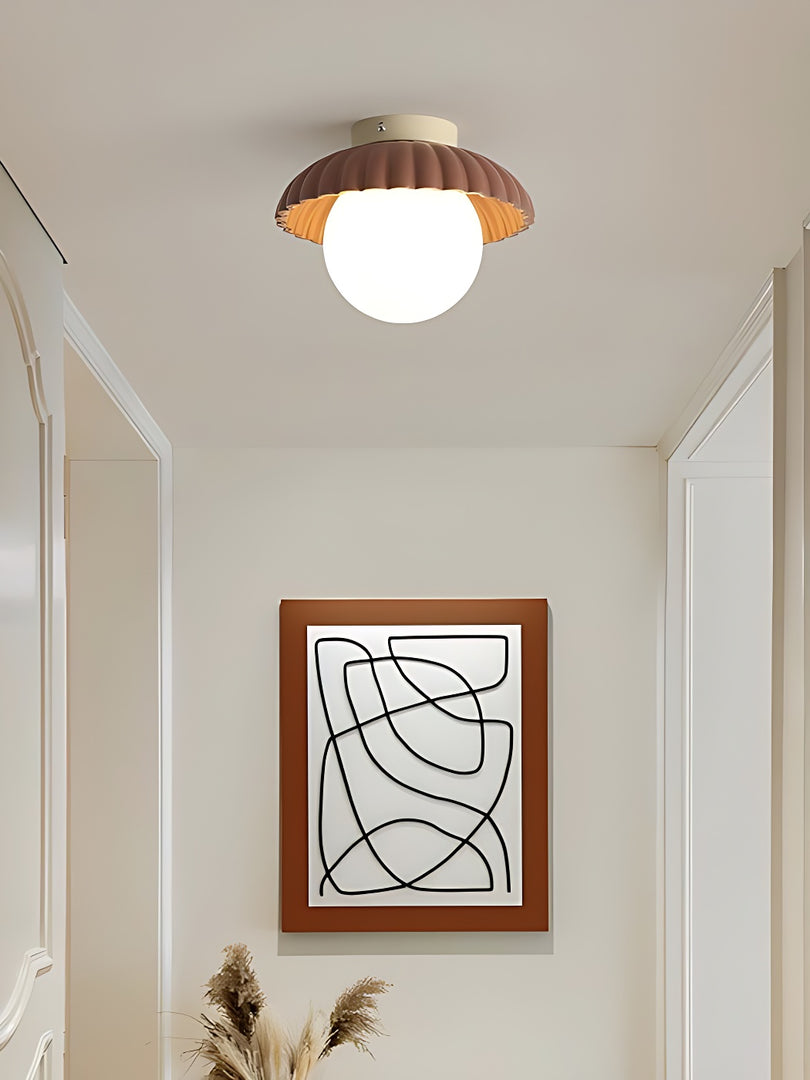 Cream Style Resin Alien Ceiling Light