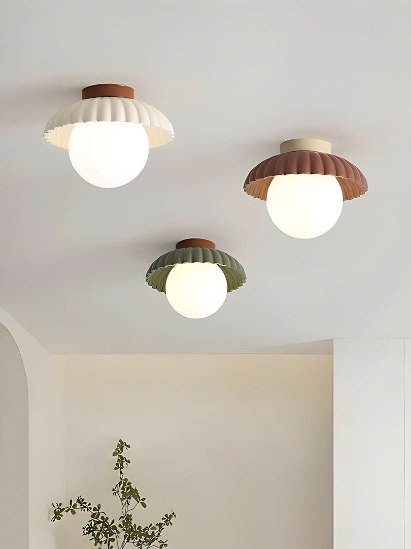 Cream Style Resin Alien Ceiling Light