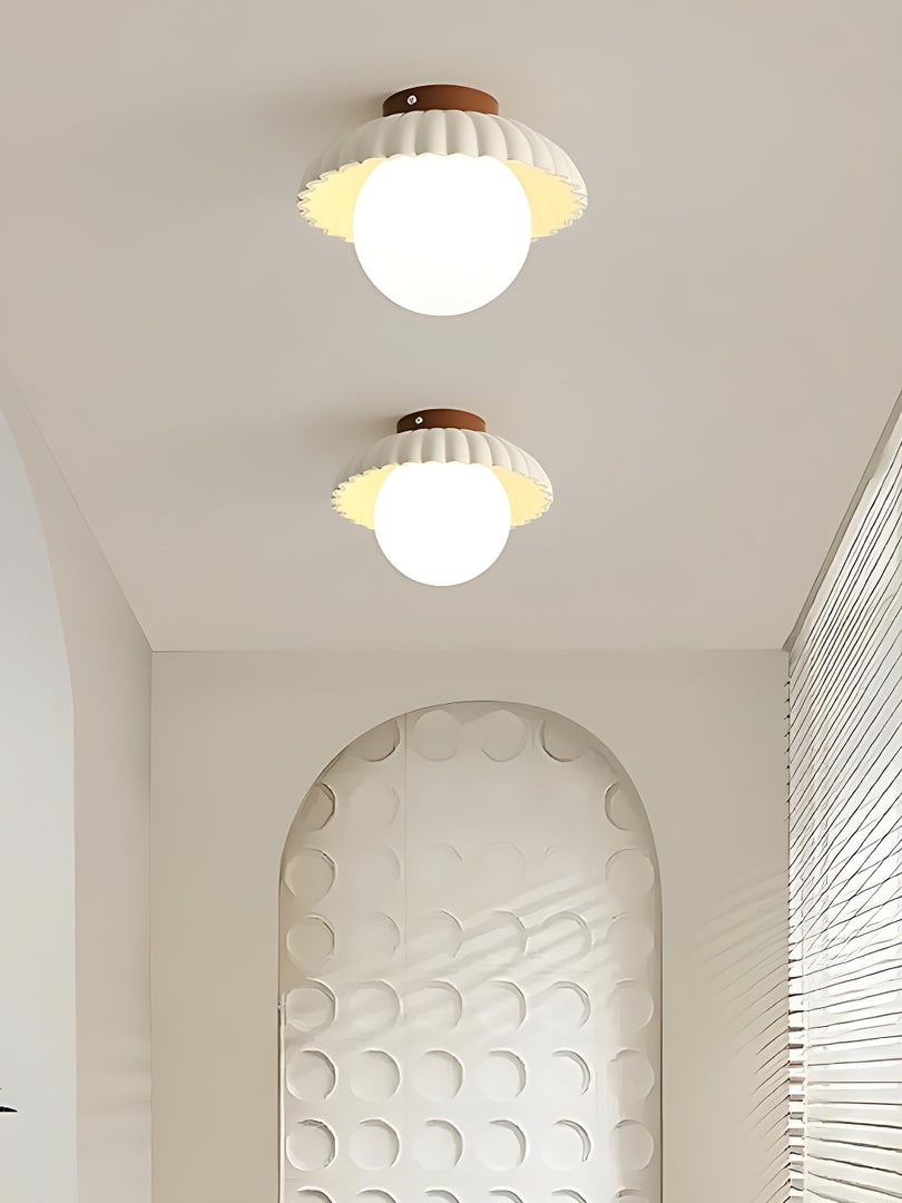 Cream Style Resin Alien Ceiling Light