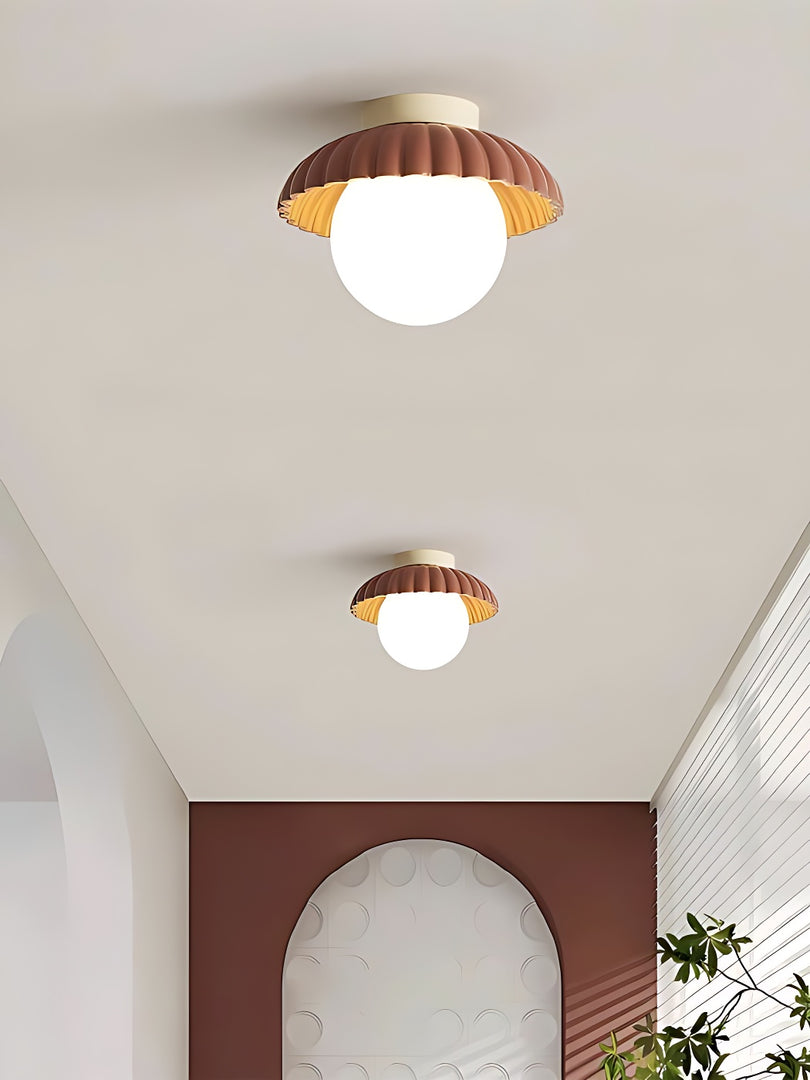 Cream Style Resin Alien Ceiling Light