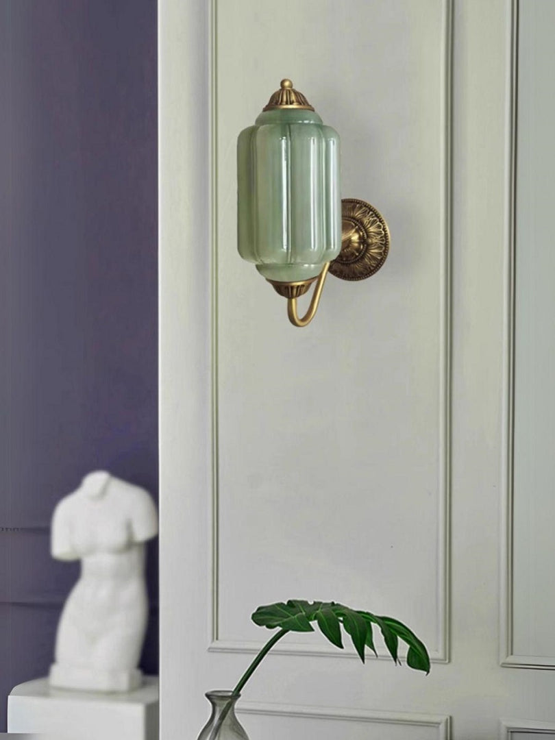 Vintage Milk Glass Sconce Bedside Hallway Eloise Wall Sconce