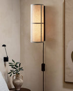 Load image into Gallery viewer, Cylinder Fabric Plug-In Wall Light with Inline Switch - product image 3