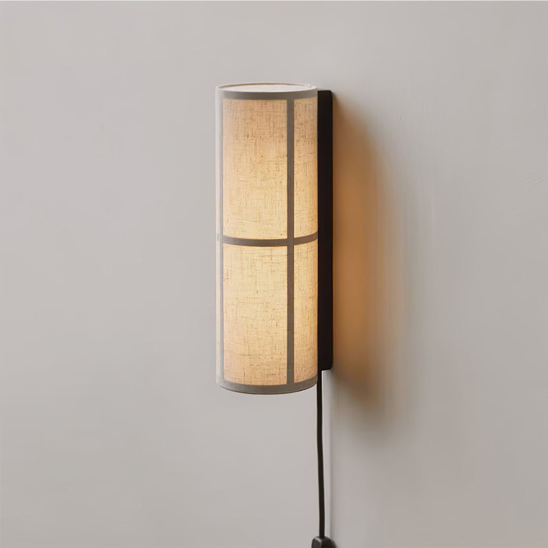 Cylinder Fabric Plug-In Wall Light with Inline Switch - product image 6