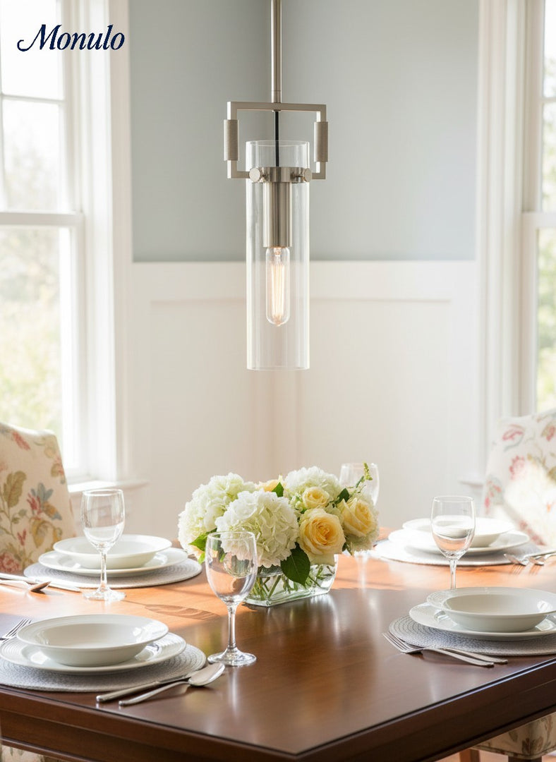 Auria Industrial Classic Filament Glass Globe island Pendant lamp for kitchen, dining table