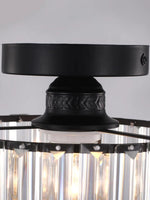Load image into Gallery viewer, Modern Semi-Recessed Crystal Ceiling Lamp

