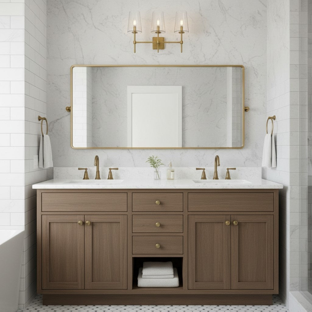 Derlina Clear Glass Sconce - Elegant Single To Triple Vanity Sconce