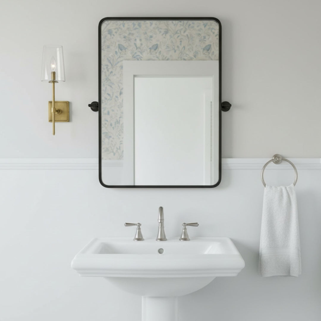 Derlina Clear Glass Sconce - Elegant Single To Triple Vanity Sconce