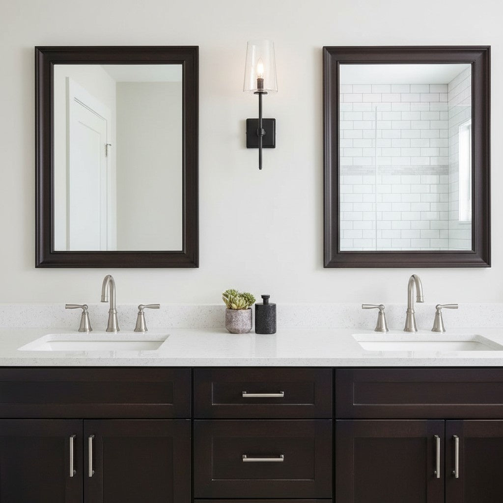 Derlina Clear Glass Sconce - Elegant Single To Triple Vanity Sconce