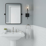 Load image into Gallery viewer, Derlina Clear Glass Sconce - Elegant Single To Triple Vanity Sconce