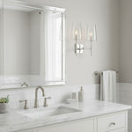 Load image into Gallery viewer, Derlina Clear Glass Sconce - Elegant Single To Triple Vanity Sconce