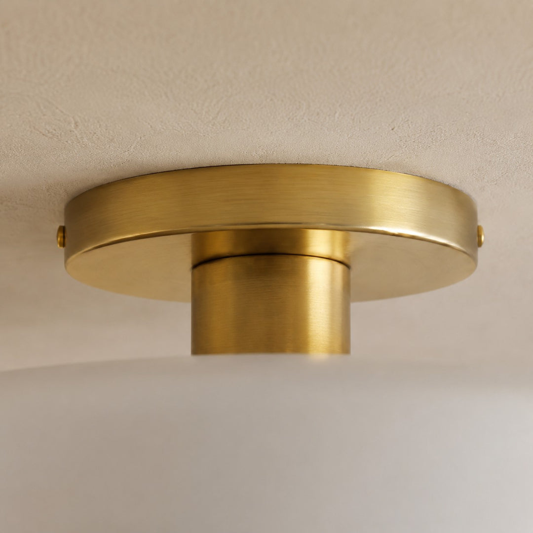 Cerova Contemporary Porcelain Flush Mount Ceiling Light – Soft Ambient Illumination for Hallways and Offices