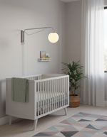Bild in Gallery-Viewer laden, Chrome Pivot-Arm Globe Plug-In Wall Lamp product view