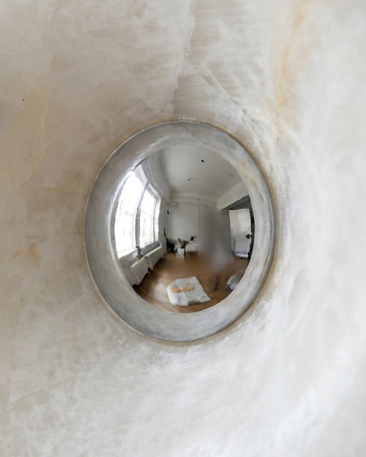 Ring Alabaster Plug-In Wall Sconce - product view 12