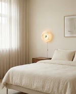 Charger l'image dans la visionneuse de galerie, Ring Alabaster Plug-In Wall Sconce - product view 4