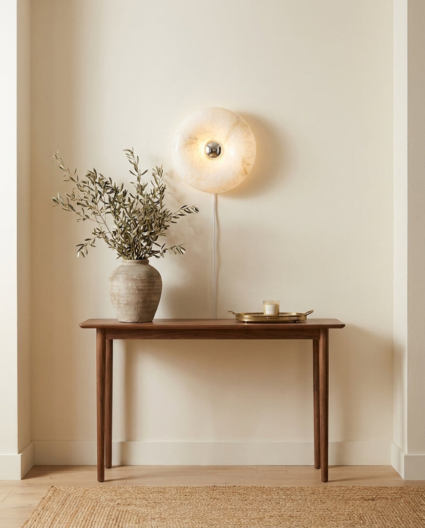 Ring Alabaster Plug-In Wall Sconce - product view 9