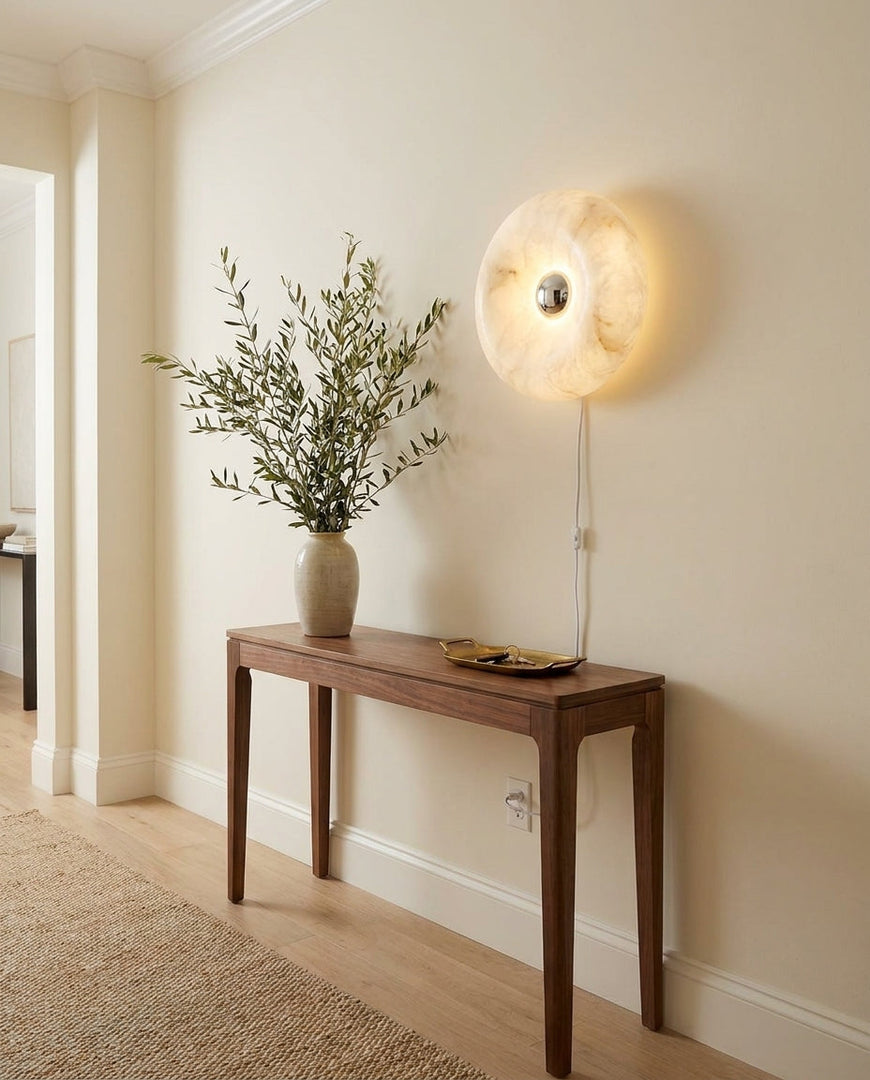 Ring Alabaster Plug-In Wall Sconce - product view 11