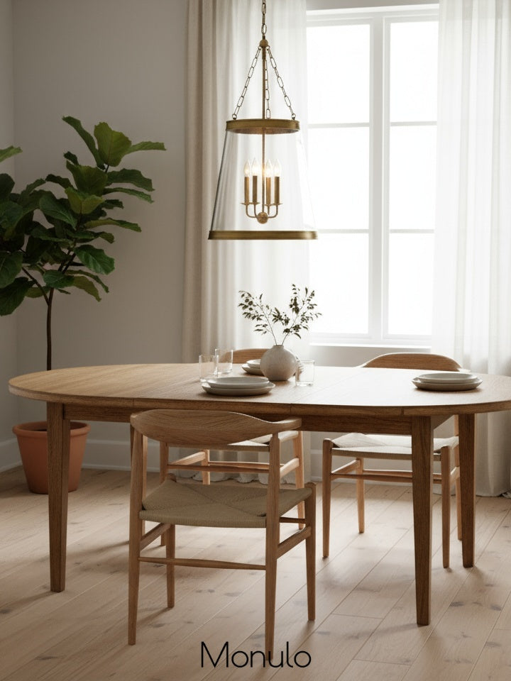 Driscoll Conical Glass Pendant Light - Modern Glass And Iron Design