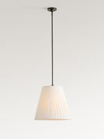 Charger l&#39;image dans la visionneuse de galerie, Suspension moderne en tissu - Abat-jour tambour conique pour une lueur douce
