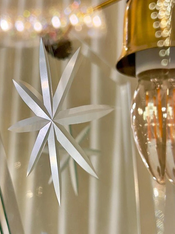 Elegant Glass Pendant Lamp - Brass Frame and Decorative Glass